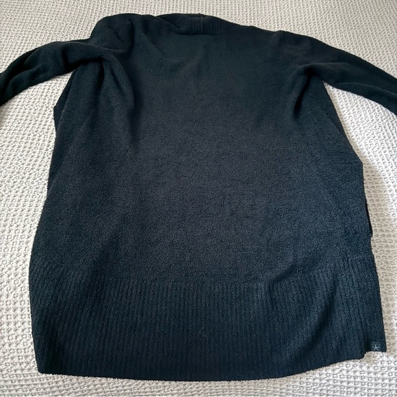 Barefoot Dreams CozyChic Lite Circle Cardigan – Black (XS/S) - Picture 8 of 9